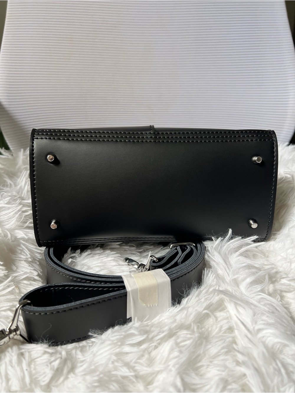 Dr. Martens Black Leather Buckle Mini Tote - Picture 7 of 9
